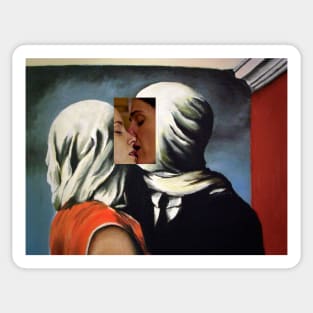 Anne Lister & Ann Walker + Magritte Sticker